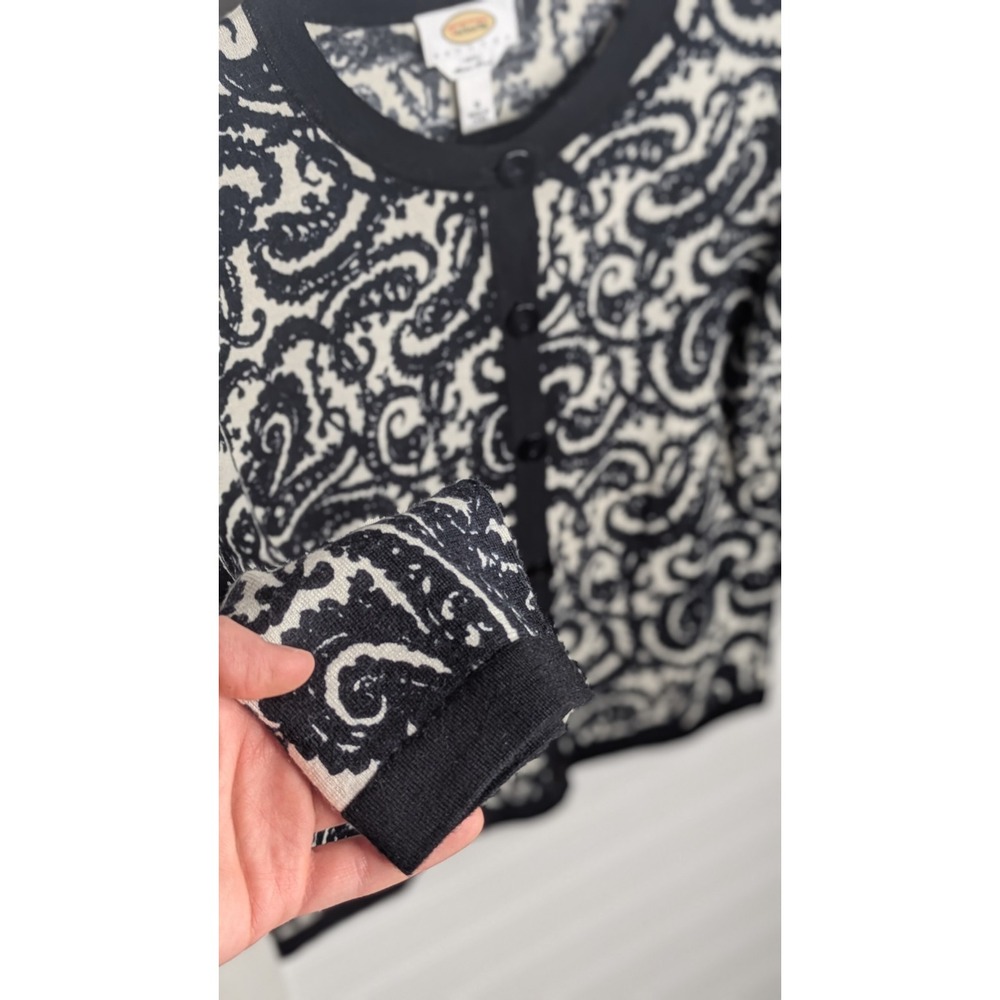 Talbots Women's Sweaters Medium Petite Solid Whit… - image 7